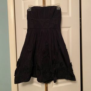 BCBG Max Azria Black Strapless Dress